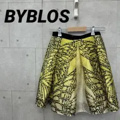 BYBLOS ビブロス ひざ丈スカート レディース サイズIt38 黒 黄