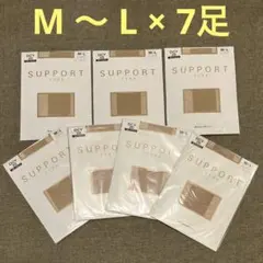 旭化成 レオナ66 M 〜 L × 7足 サポート ストッキング