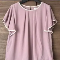 【Honeys】LLサイズ☆バイカラーシフォンブラウス
