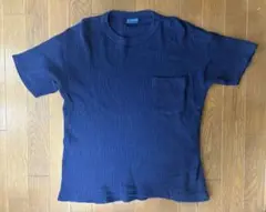 GOOD ONネイビー ワッフル生地 Tシャツ サイズs