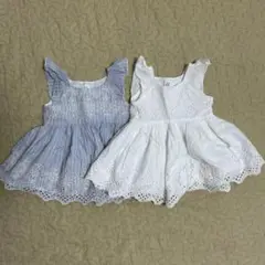 babygap 双子 アイレットワンピース 70