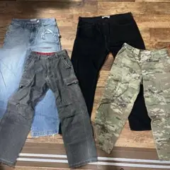 【まとめ売り】デニム ジーンズ 4本セット 古着 ストリート メンズ