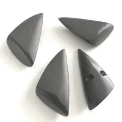 木製三角形トッグルボタン4個セット