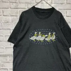 USA製90sヴィンテージTシャツ！シングルステッチ　グレー半袖古着　L710