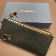 プロフ必読❗️MOUSTACHE 長財布 ネイビー