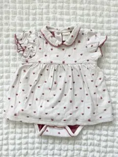 ジェラピケ　半袖　ロンパース　女の子　80-90cm gelatopique