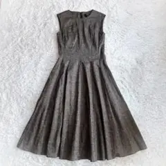 美品　セオリー　Textured Linen SL Peplum Dress 0