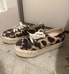 SUPERGA レオパード柄 ヒョウ柄 厚底スニーカー