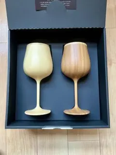 【新品未使用】RIVERT 木製ワイングラス 2個セット