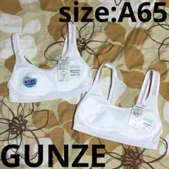 新品☆GUNZEピエクレール☆ハーフトップブラ2枚セット☆キッズジュニア用A65