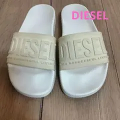 DIESEL　ディーゼル　 ビッグロゴ　サンダル 　ホワイト