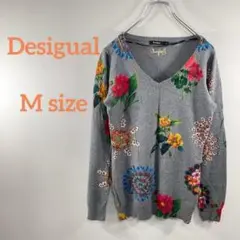 Desigual 花柄 長袖　ニットセーター M a121③