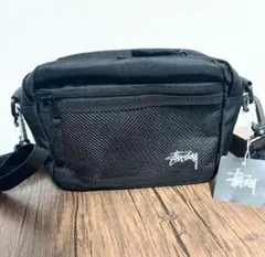 STUSSY ステューシー ショルダーバッグ 黒 ブラック シンプル 男女兼用