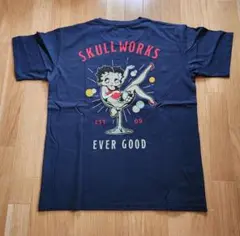 新品 カクテル ベティーちゃん スカルワークス コラボ 半袖 tシャツ