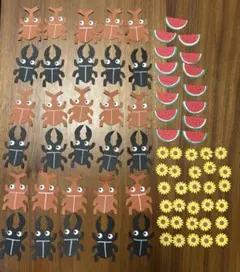 クラフトパンチ　「　カブトムシ　」　アルバム　夏　季節　壁面　ペーパークラフト