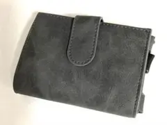135xN9テ未使用 GITYGAO ミニ財布 スキミング防止 グレー系 箱入