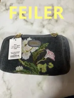 【新品・タグ付き】FEILER フェイラー ラシャス バッグ グレー　箱無し 新品・タグ付き】FEILER フェイラー ラシャス バッグ グレー 箱