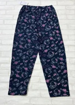 ハローキティ キティ ルームパンツ ネイビー L パジャマ
