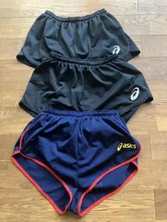 asics 陸上用ショートパンツ 3枚セット