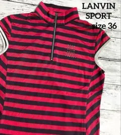 LANVIN SPORT 　ノースリーブ　36　S　ゴルフシャツ　ランバン