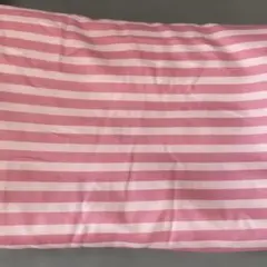 【訳あり】ピンクのボーダーが可愛い　シングル掛け布団カバー（150×200cm）