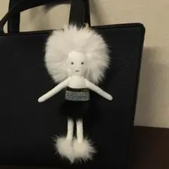 ドールチャーム  バッグアクセサリー  ファーアクセサリー バッグチャーム 人形