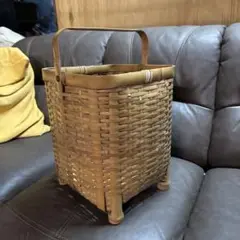 本日限定　竹籠　スクエアバスケット