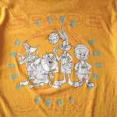 00s Y2K スペースジャム バスケットボール Tee オレンジ カートゥーン