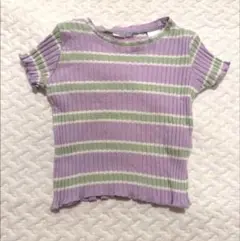 ZARA 80cm ボーダーシャツ　半袖　Tシャツ