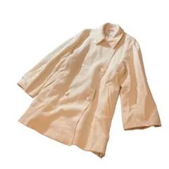 Max Mara マックスマーラ ウール コート 貝釦 ホワイト系 白タグ 42