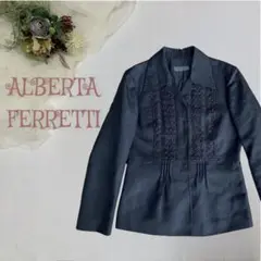 a0071 アルベルタフェレッティ ジャケット ビーズ 刺繍 衣装
