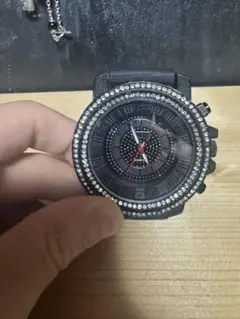 hiphop 時計　RED 黒