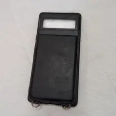 ピクセル7a GooglePixel7a黒レザー スマホケースカードポケット付き