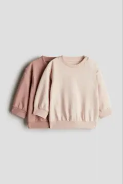 H&M コットン　スウェット　60 ピンク