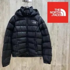 【美品】ノースフェイス フードヌプシ ダウン レディースM ブラック