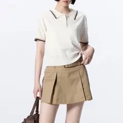 新品タグ付き GU ポロセーター 半袖 M