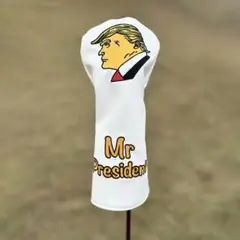 【新品】ドナルド・トランプ Mr.President 1W用ヘッドカバー 白
