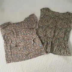 PAIR MANON(ペアマノン)花柄ノースリーブブラウス