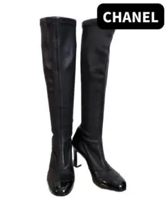 CHANEL ロングブーツ ブラック シャネル ブーツ