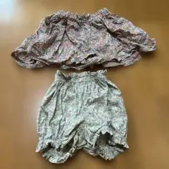 2枚セット☆ シップス キュロット 花柄 80 かぼちゃパンツ