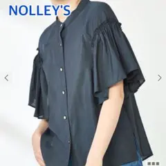 今季品！未使用近⭐︎ノーリーズ　シアーフレアスリーブブラウス　グレー