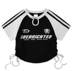 クロップドフックデザインTシャツ KSG20788