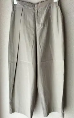 LASUD  ワイドクロップドパンツ