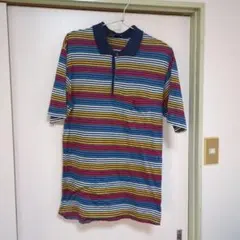 ダンヒルマルチボーダー柄ポロシャツ