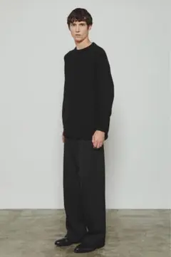 2024AW オーバーサイズ ニット ウール カシミヤ ブラック サイズS
