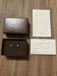 アガット クローバー ピアス 18K