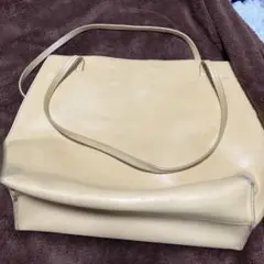 フルラ トートバッグ ベージュ 本革
