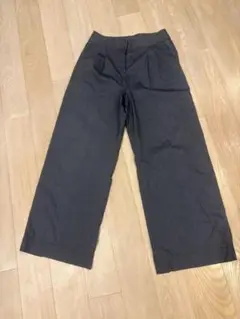 ※値下げ　PLST デニム風ハイウエストワイドパンツM