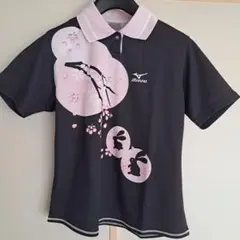 ミズノ　卓球ウェアユニフォーム　Lサイズ　月見うさぎデザイン
