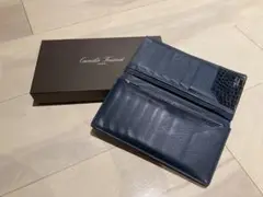 CAMILLE FOURNET VERSO ネイビー クロコダイル コインケース CAMILLE FOURNET VERSO ネイビー クロコダイル コインケース